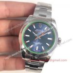 AAA Blue Face Milgauss Replica Rolex Watch 116400GV 40mm